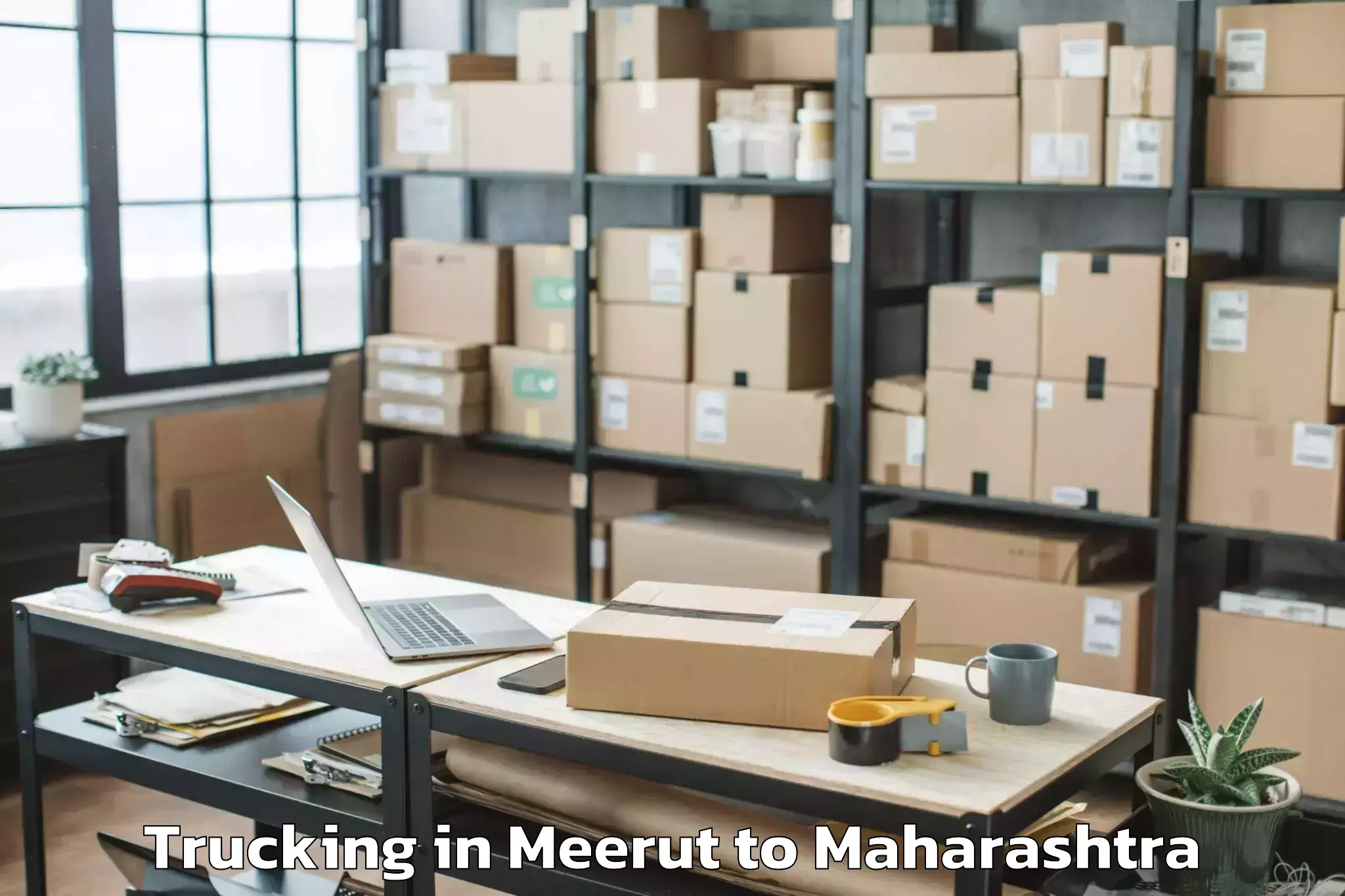 Book Meerut to Soegaon Trucking Online